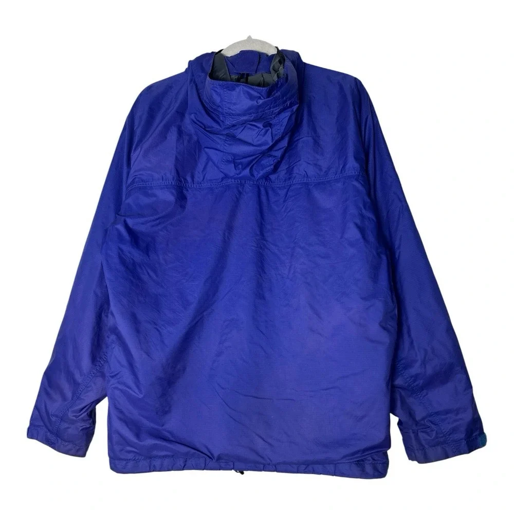 Patagonia Hooded Rain Coat Jacket Mens Médium Full Zip Outdoor Athletic - Picture 2 of 9